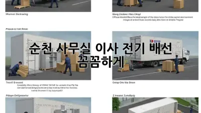 순천 사무실 이사? 전기 배선 꼼꼼하게!
