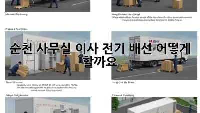 순천 사무실 이사, 전기 배선 어떻게 할까요?