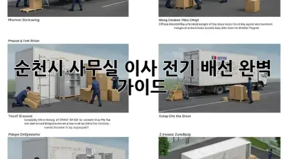 순천시 사무실 이사, 전기 배선 완벽 가이드!