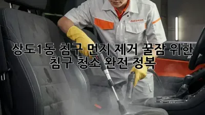 상도1동 침구 먼지 제거🧹! 꿀잠 위한 침구 청소 완전 정복🛏️✨